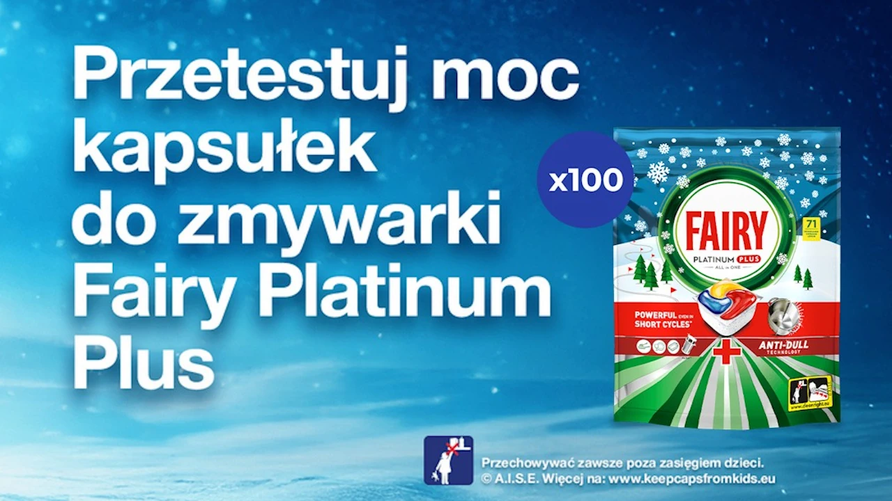 Test kapsułek do zmywarki Fairy Platinum Plus